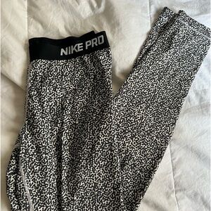 Nike Pro Black and White Leggings